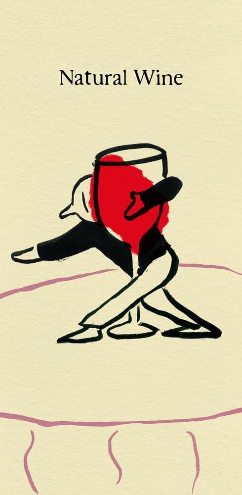 Natural Wine illustration, Zia Maria, Friedrichshain, Berlin