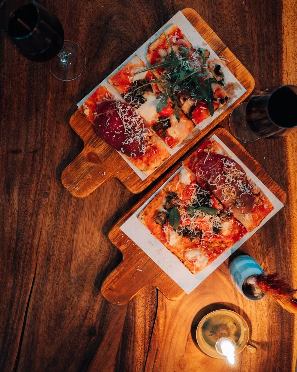 Artisan Roman-style pizza being prepared at Zia Maria, Friedrichshain, Berlin